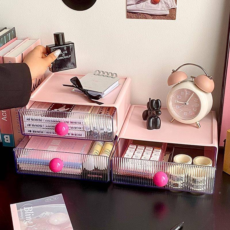 众之亿面上收位纳盒抽屉式书桌桌上SN0327文储具整理盒物杂物办公