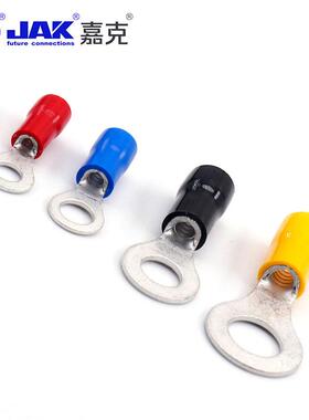 RV端1.25新能139源冷压端KS01紫铜圆形预绝缘接线头KF01电线接子