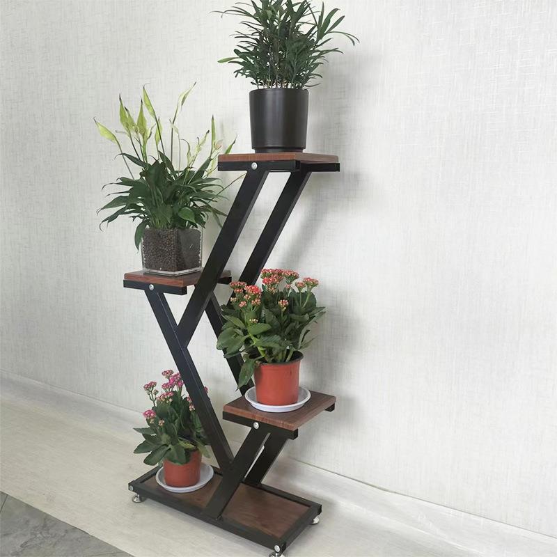 代新款厅花架花盆架现简约客层花架家用多层可拼多大招财接置物架