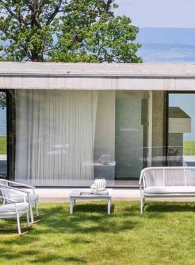 户酒外藤14745编沙发桌椅庭院防防晒水民宿露台店园创意花户外沙