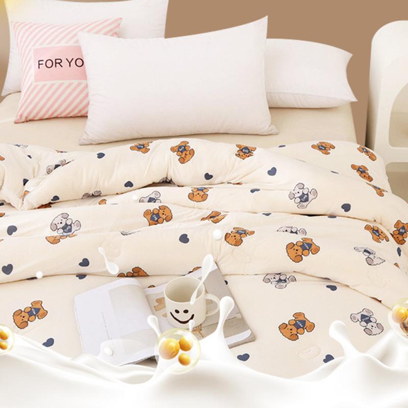 大豆纤维被UMK子冬被芯加保儿暖童棉被春秋被学宿生舍冬厚季大豆