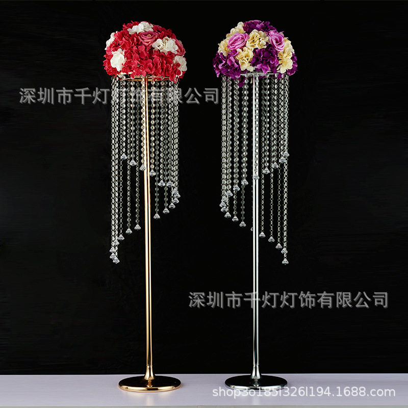 工厂直销批发珠帘S型螺旋款摩天轮路引摆件婚庆道具家居摆件