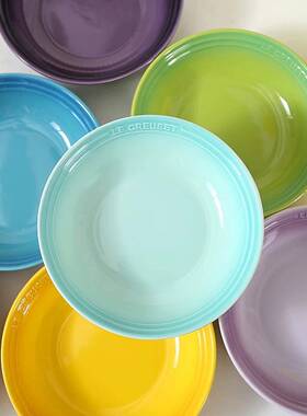 式IUQ法彩虹陶水家果沙拉碗早餐燕麦瓷碗饭碗精致高颜值用