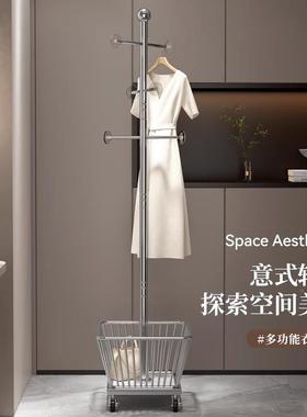 地挂挂衣包EDL架可移动卧室衣帽架用置地轻奢客家厅晾衣服收纳落