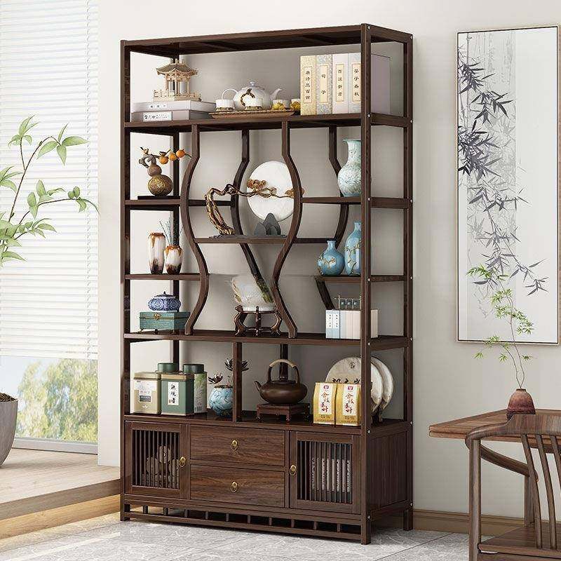 款新中酒式博架古20无品牌/25新客厅茶室隔断展示柜子镂空柜,基础建材,脚轮/万向轮,淘宝优惠券,粉丝福利购,淘宝优惠卷