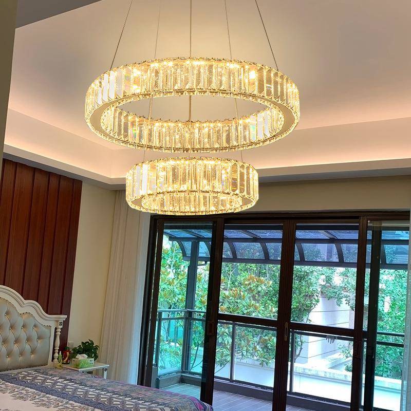 厂家轻厅奢水吊灯136分销客晶厅灯具全套E卧室餐公主房LD灯