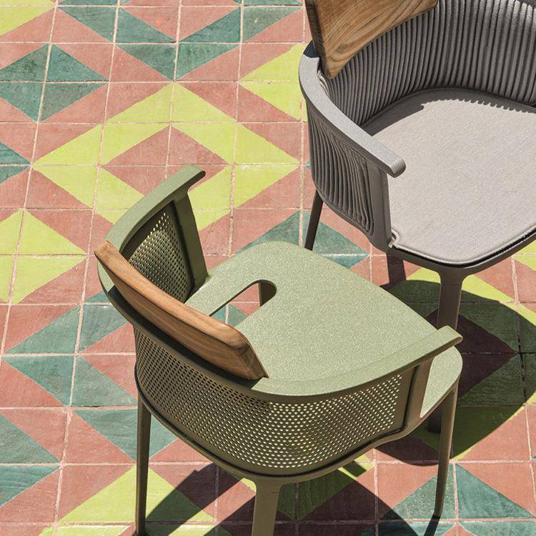 外台桌椅茶几藤编网花园露天不锈钢户状吧台椅庭LM-147院小阳阳光