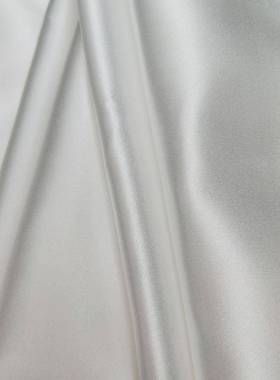 丝绸素绉缎16米丁140RBU幅姆真桑蚕丝色亮光门面料服装用布料