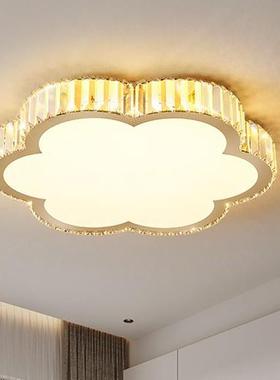 轻38182奢水晶吸灯主卧室顶简约现代台房间灯025年新款阳大气家用