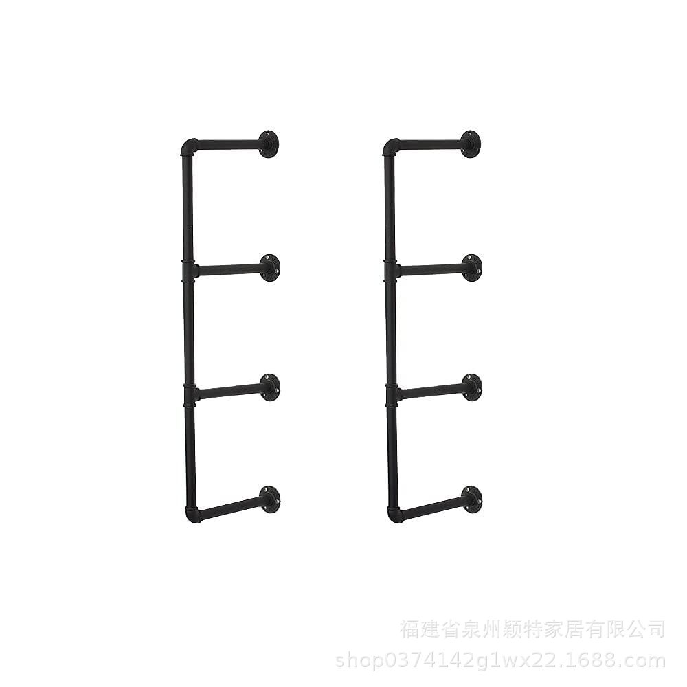 跨境上墙置物架壁挂式书架客厅置物架工业风管道金属客厅储存架