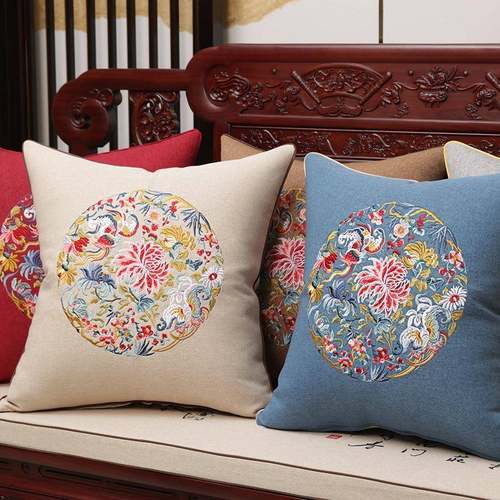 新中other式抱靠垫风中国椅子沙发靠客厅飘枕窗床枕头靠背垫腰枕