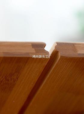 竹桌折叠桌便携26455小子楠简易折叠餐桌小户家型饭桌实木方桌正