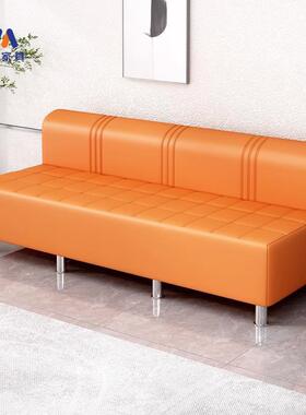 新款长条椅发子美发区店休息沙理发IIX店等网候椅红发廊客人等待