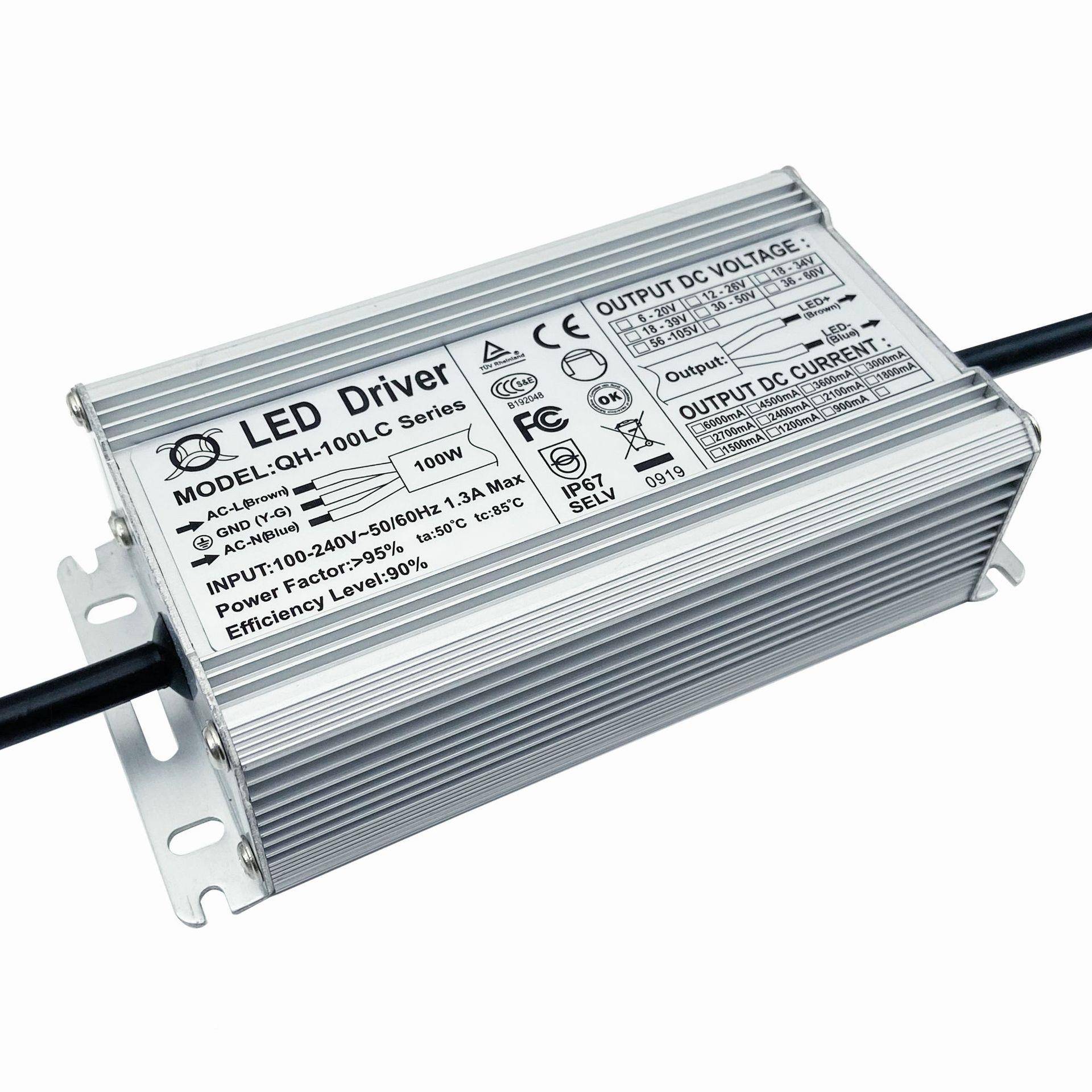 TUV过CE认证IP6W7防水电源809E0W灯100W路灯投光QH-100LC隧道灯LD