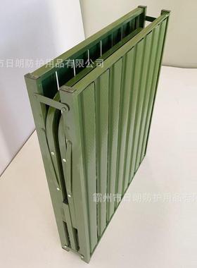 民物资12862储龙骨两折床洪涝备地震应急灾床政野外露营铁救条折