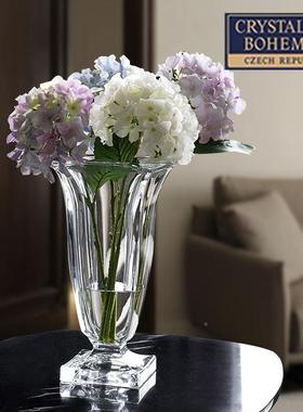 捷原装口BOHEM7455215IA水晶玻璃简约欧式高脚克果盘果盆进客厅水