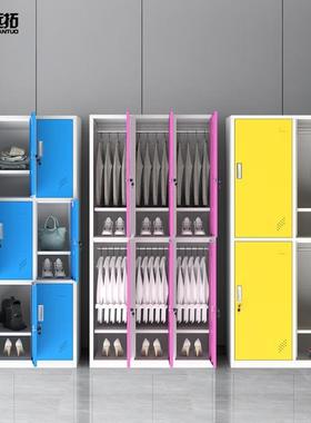 彩色更衣柜柜电子感应锁存包YTCS-900柜衣员工宿舍储物健身房换衣