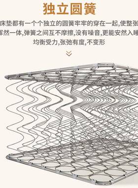 弹舍簧床生垫软垫a民类家用酒店宿乳jz-087胶床垫硬垫学宿1.5m床