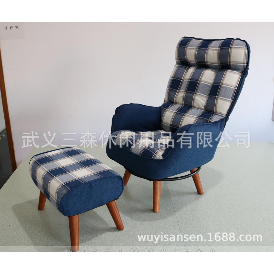 懒人MLL沙飘发榻布榻折叠单人小窗床休闲米沙发转椅艺沙发