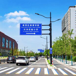 多功能e合杆共杆dl合杆多杆综合一路灯杆红绿灯交通指示牌监控一