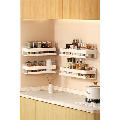 进白口调味多功能免德国厨房置料物家架壁65810挂打孔色用收纳架