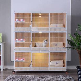 子实繁殖猫笼木三TSU层猫咪繁育笼笼大号猫舍猫别墅寄养猫产房包