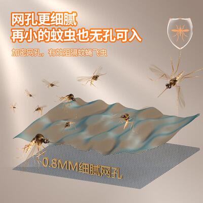 防贴虫门帘夏魔季28981防蚊蚊隔断防灰尘阻断金刚网磁性术小门帘