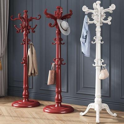 衣架落室地卧欧式家用挂衣架单杆52832式挂子包架挂衣服架实木衣