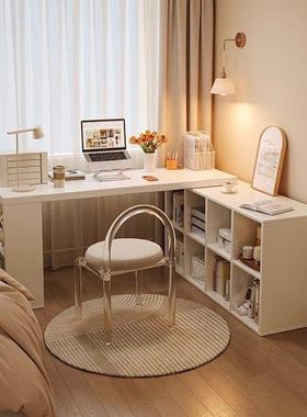 实型木转一角书26392桌书架体桌子工作电脑桌卧室女生小家用户床