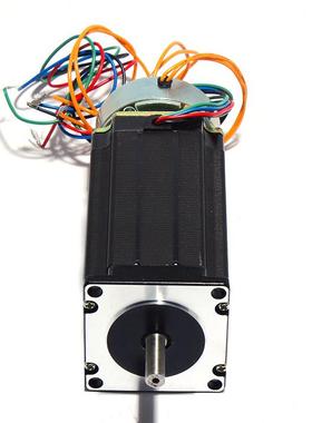 7步进电机.8N带VIR刹车57BYG250H大力矩2带5抱闸257电机机身14MM