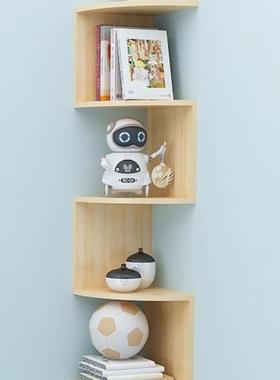 实木转角多柜墙角落收客厅墙上置物三架62545角纳拐角壁挂书架卧