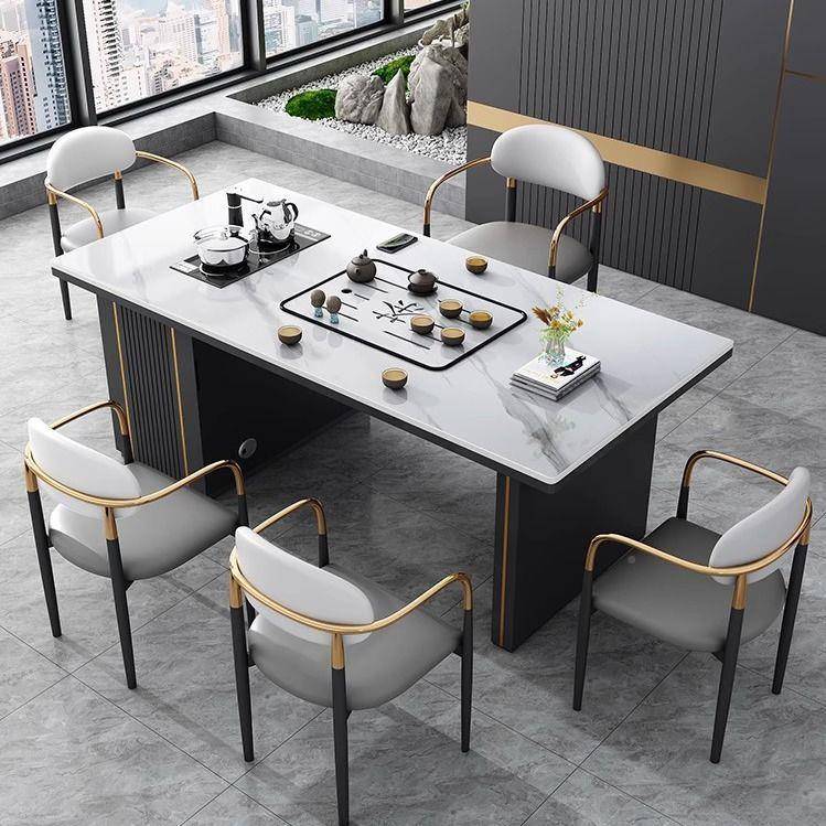 岩茶板茶桌户椅DZ100950组合现代简台约办公茶小型客厅家用轻奢桌