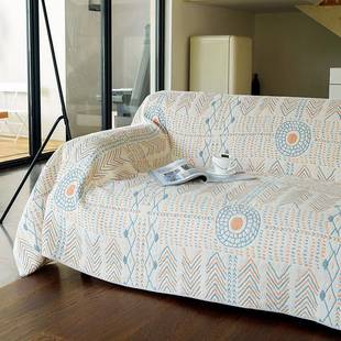 波米纯棉16433沙发套罩全沙发盖布四季亚通用沙发垫A类母棉婴级西