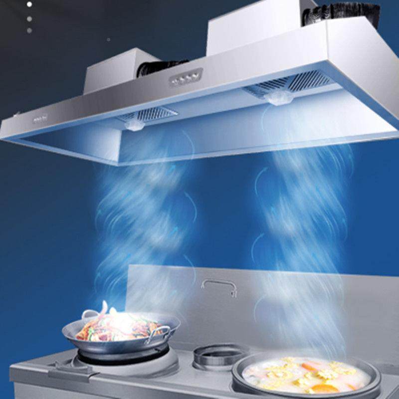 油烟机商用不锈钢排烟饭罩风道机管店厨房土一78226体抽油灶排烟