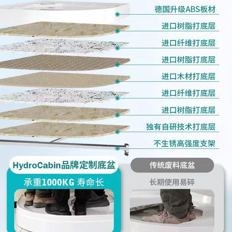 免装修一式生间整卫淋浴房浴体室集成封闭式洗澡房体厕所免HZN防