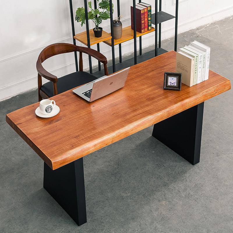 现代约实木办公家用小桌户简型原台木书桌写字办公室电JFZ74592脑