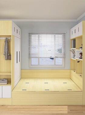 小户桌型衣柜书一体榻榻米jls7M97M带储物柜组合套卧室儿童单定人