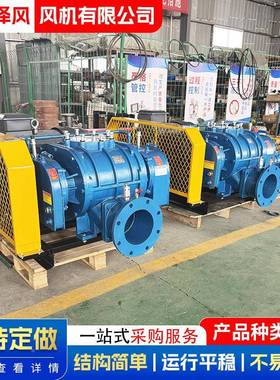 冷高压水16535冷型罗茨风机低噪音高压风污水处理双油箱机高压水