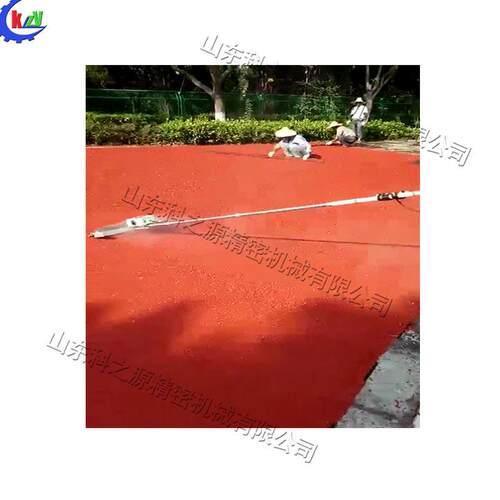 跑道摊铺电滚轴橡胶颗粒跑道摊铺工具校园跑道电热板整平工具