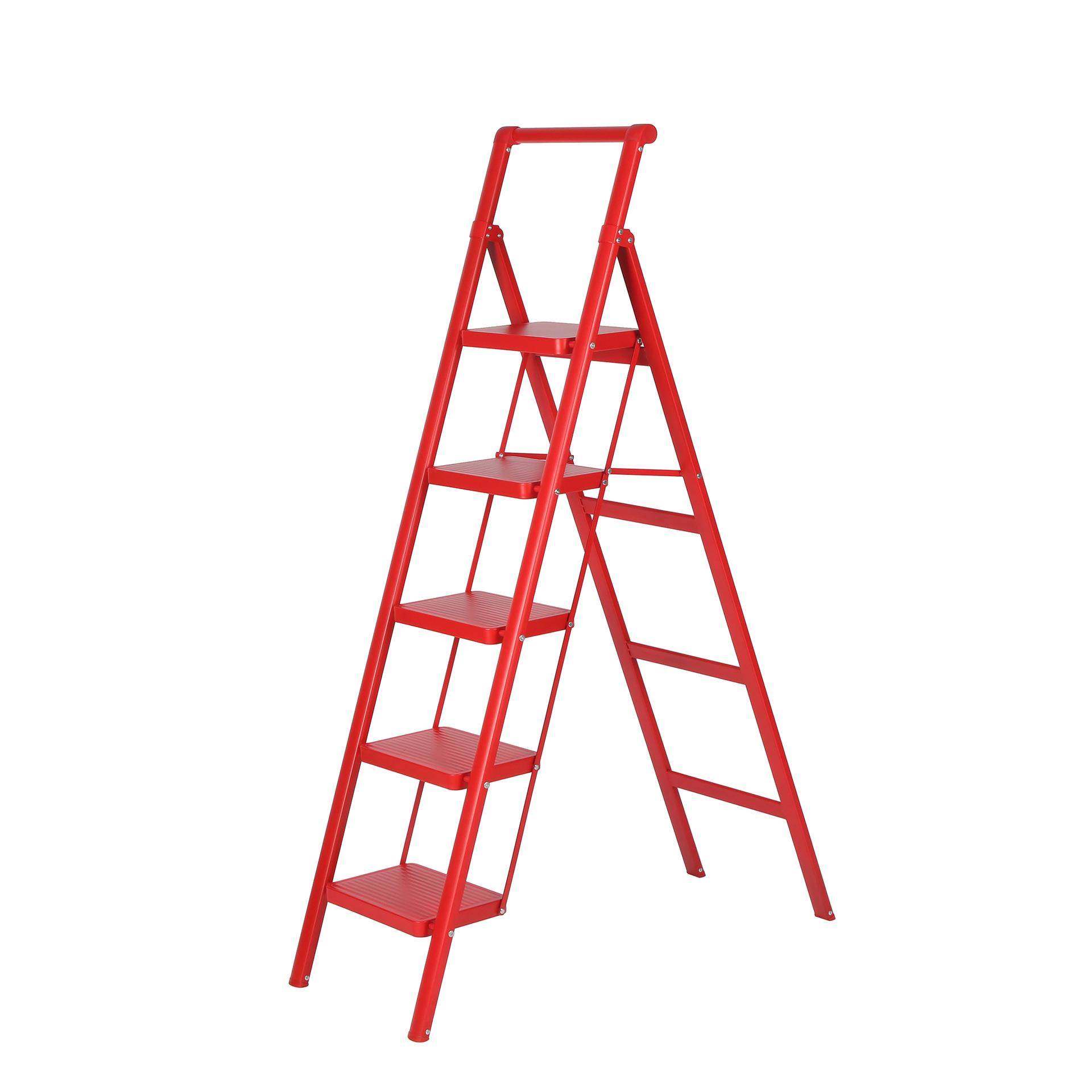 红色户外多功能爬墙梯室内家用便携折叠梯单侧五步加厚人字梯,节庆用品/礼品,新娘配件,淘宝优惠券,粉丝福利购,淘宝优惠卷