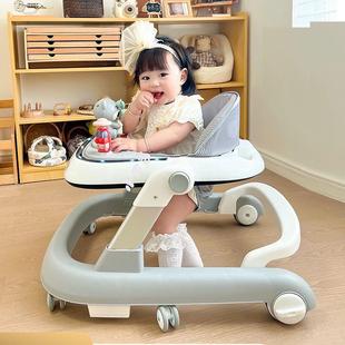 婴儿学步车男女宝宝防侧翻7-18月男女孩可坐可推儿童手推车便携式