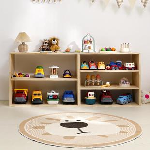 实木蒙氏教具柜儿童学习收纳架幼儿园早教玩具陈列柜环保儿童家具