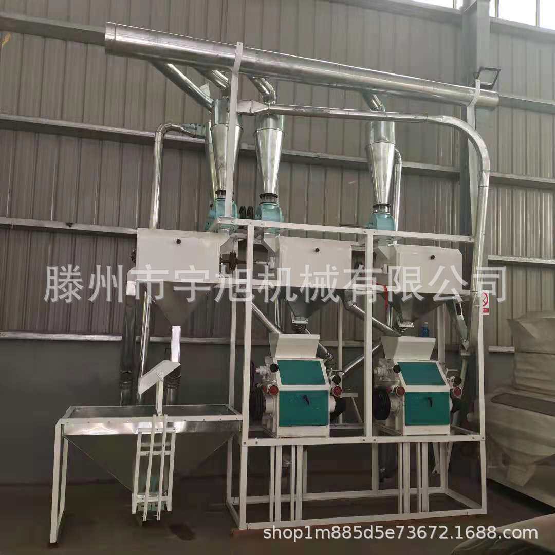 双机组打面机全自动钢磨磨面机双罗皮心分离面粉机