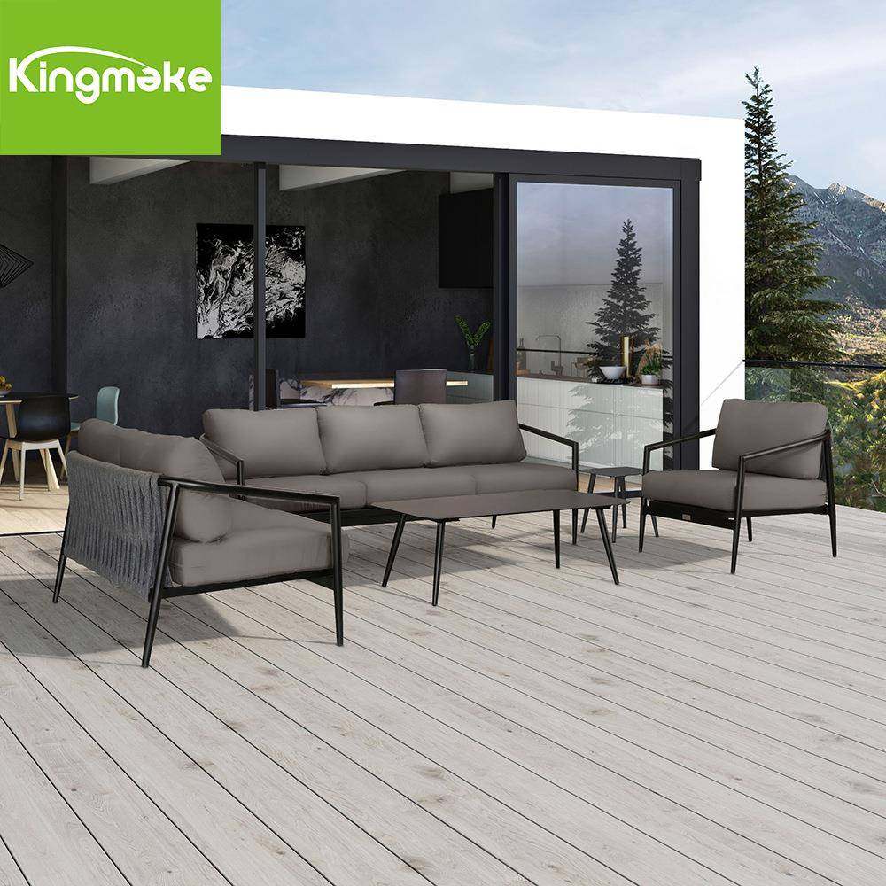 金马家具柳条户外家具花园休闲绳编织户外休息室沙发庭院家具套装