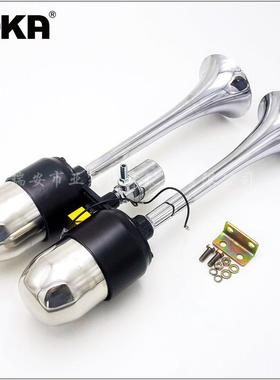 DHKA亚冠-AS141现货12V/24V双管电控气喇叭带双储气罐延音