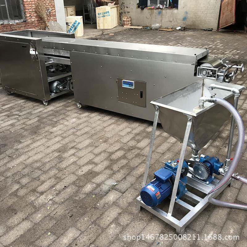 直销新型全自动烙饼机多功能商用烙饼机流水线烙饼切丝机