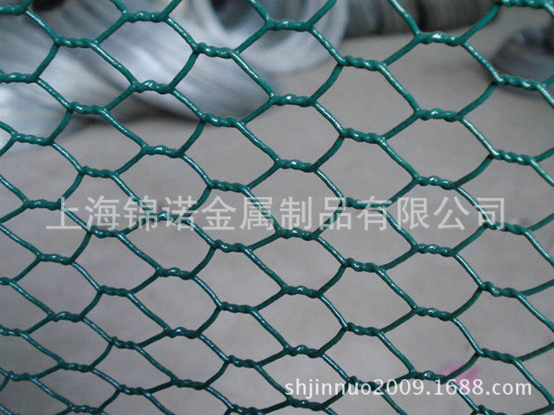 镀锌六角网包塑石笼网格宾网安全网河道加固铁丝网