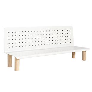 #洞小板长椅造型洞洞板桌面铁艺增高置物架桌上收纳架展