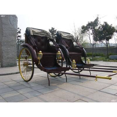 三轮拉客仿古复双人可人力道具古老舞台上海婚庆观光黄包车黄包车