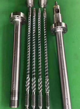 注塑适用螺杆机筒造粒吹膜吹塑橡胶平双锥双各种等塑化好产量高等